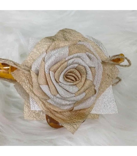 HA281 - Dried Rose Flower Hair Clip